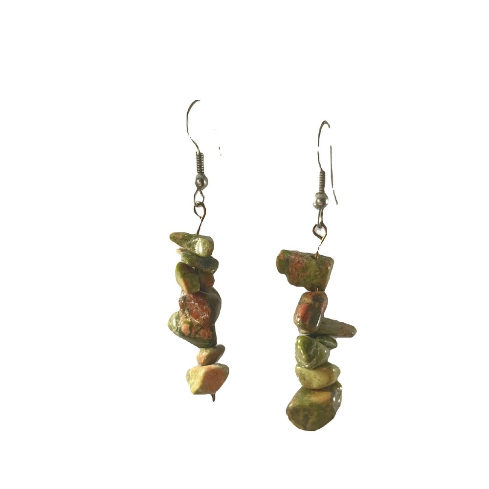 Handmade Unakite Earrings